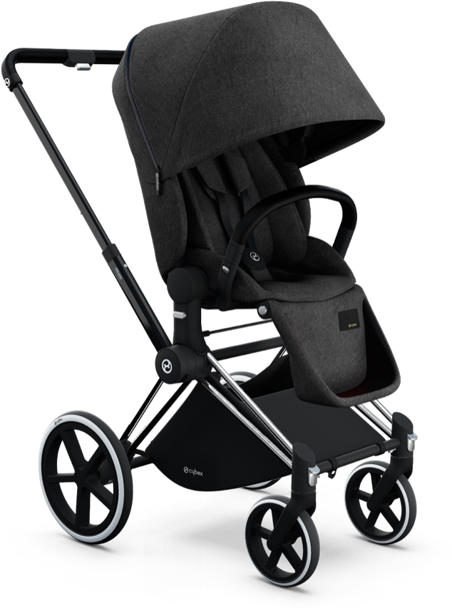 Pram Baby Png - Cybex Priam Manhattan Grey (640x855), Png Download