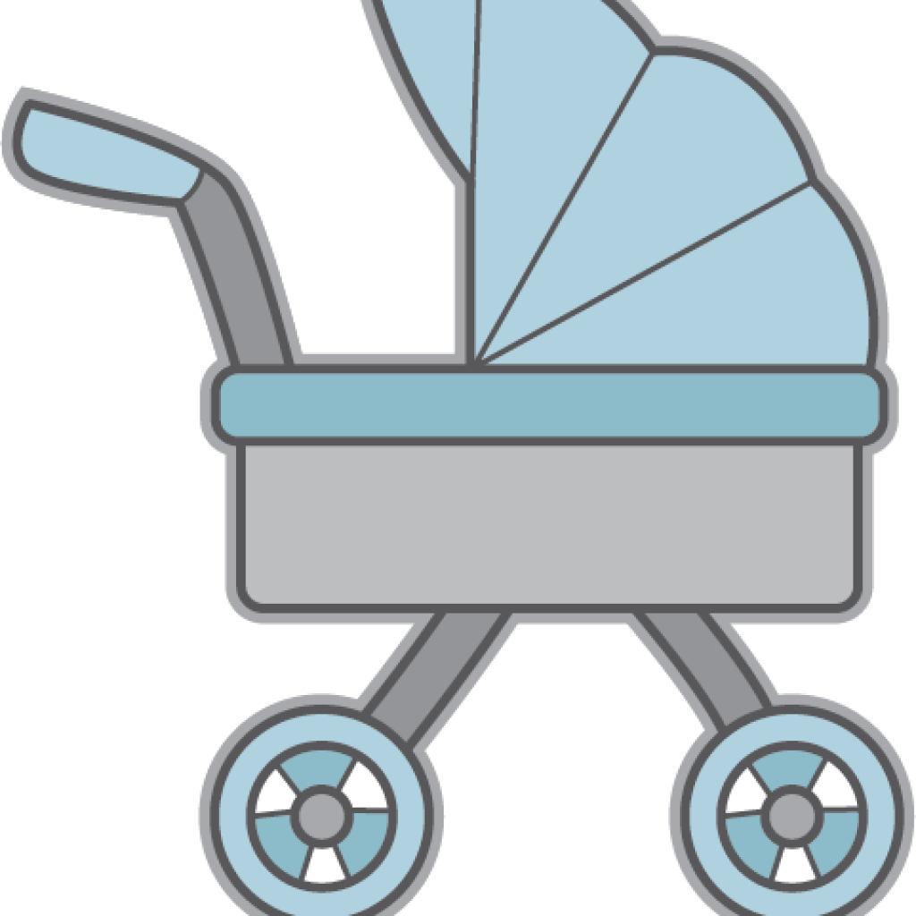 Baby Stroller Clipart Ba Stroller Clipart Ba Shower - Transparent Baby Strollers Clipart (1024x1024), Png Download