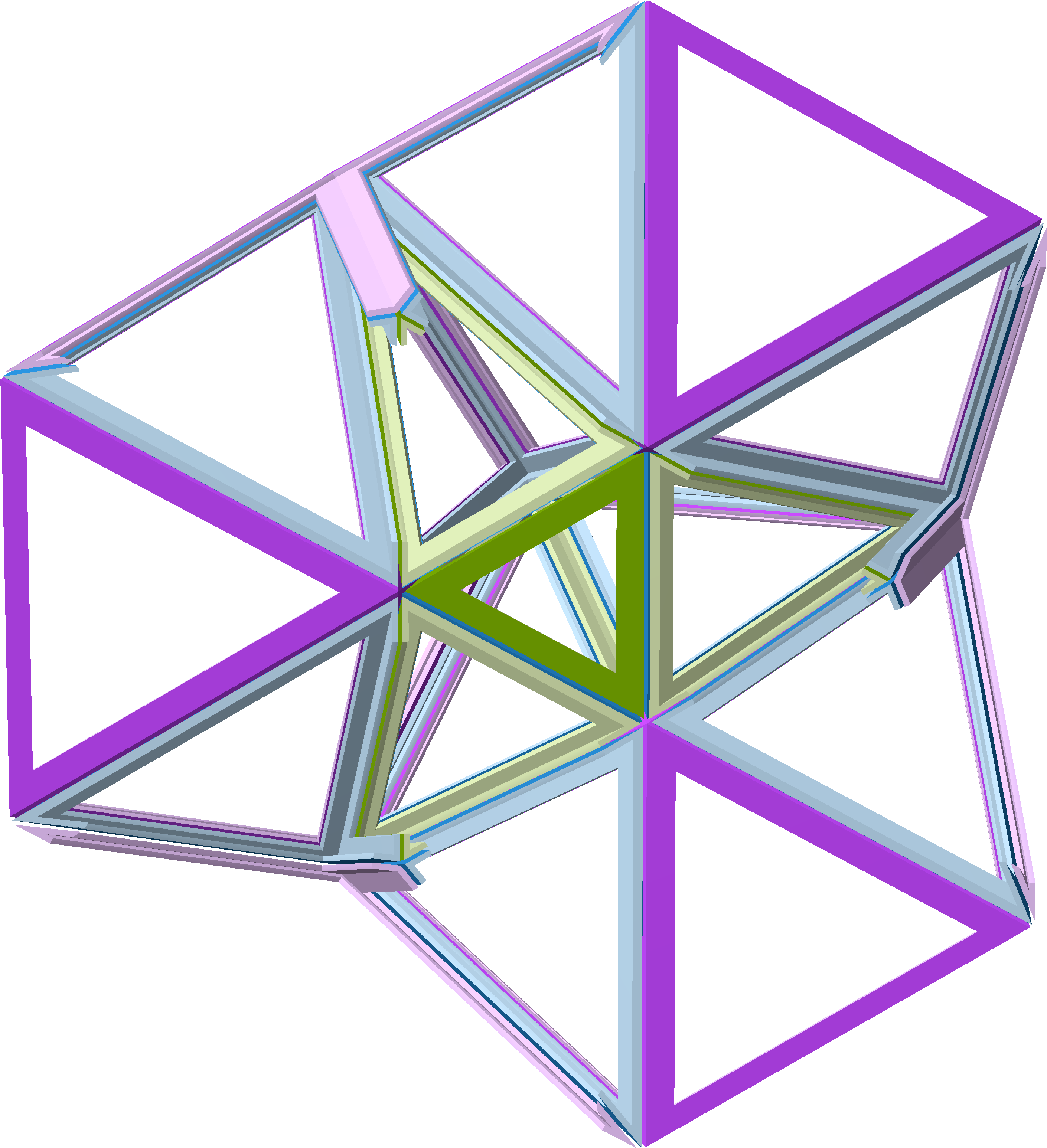 Stell12g Cells Cut 3c - Triangle (4000x3720), Png Download