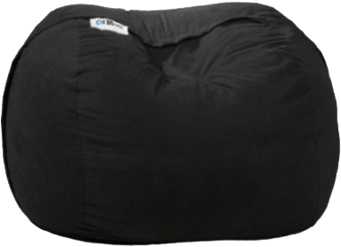 Ariika Duo Black Bean Bag - Bean Bag Chair (652x539), Png Download