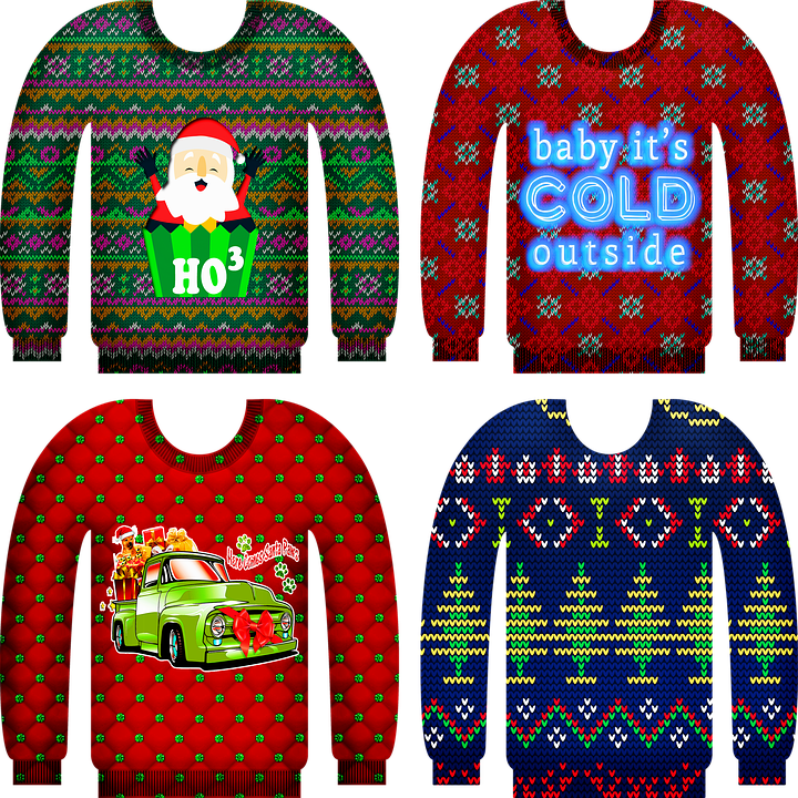 It's Time To Plan Your Office Holiday Party - Ugly Christmas Sweater Png (720x720), Png Download