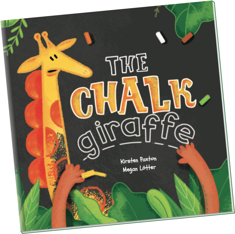 The Chalk Giraffe Front Cover The Chalk Giraffe By - Kirsty Paxton (1024x1024), Png Download