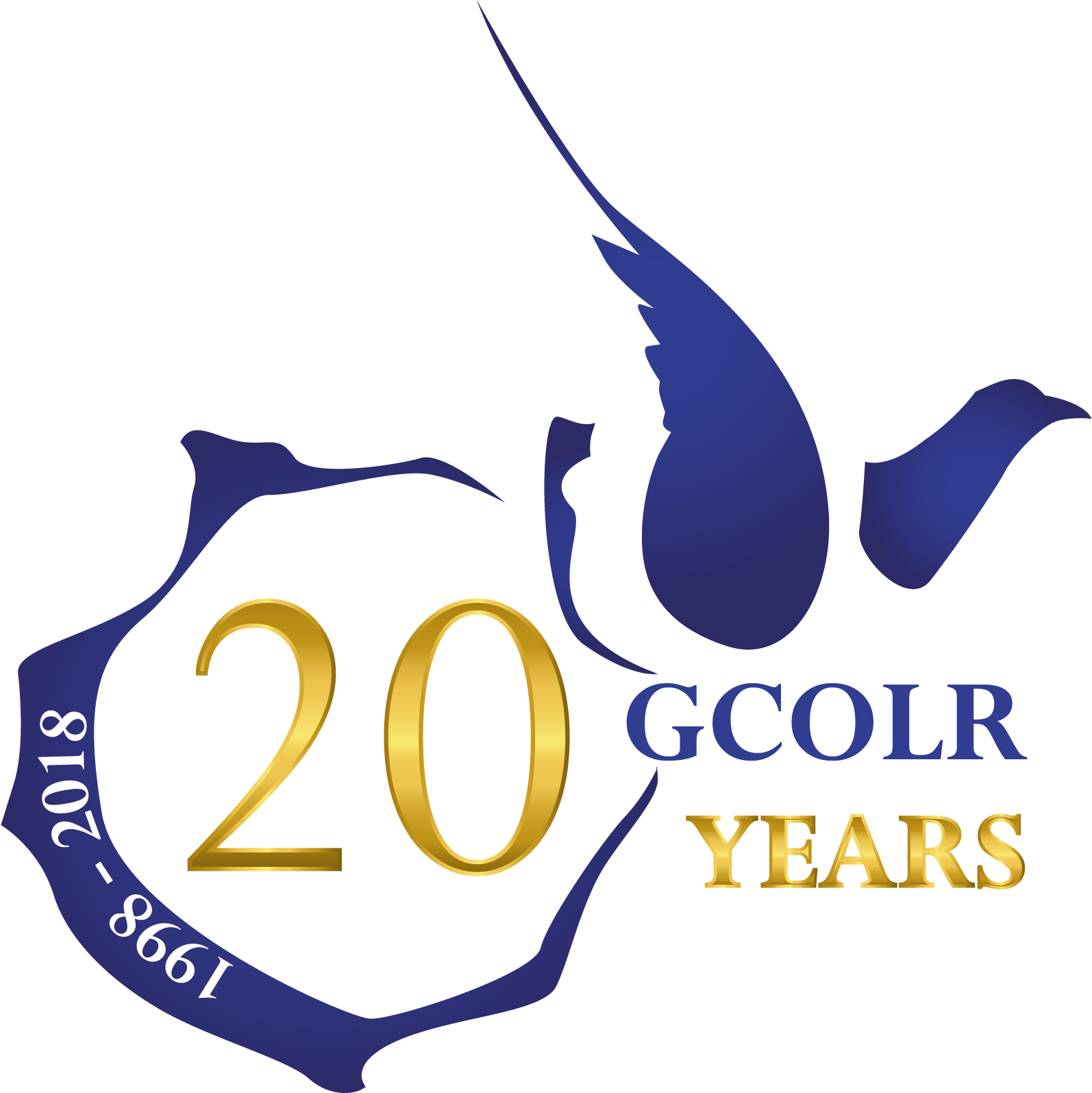 Logo Gcolr 20 Aniversario-04 - Graphic Design (2482x2266), Png Download
