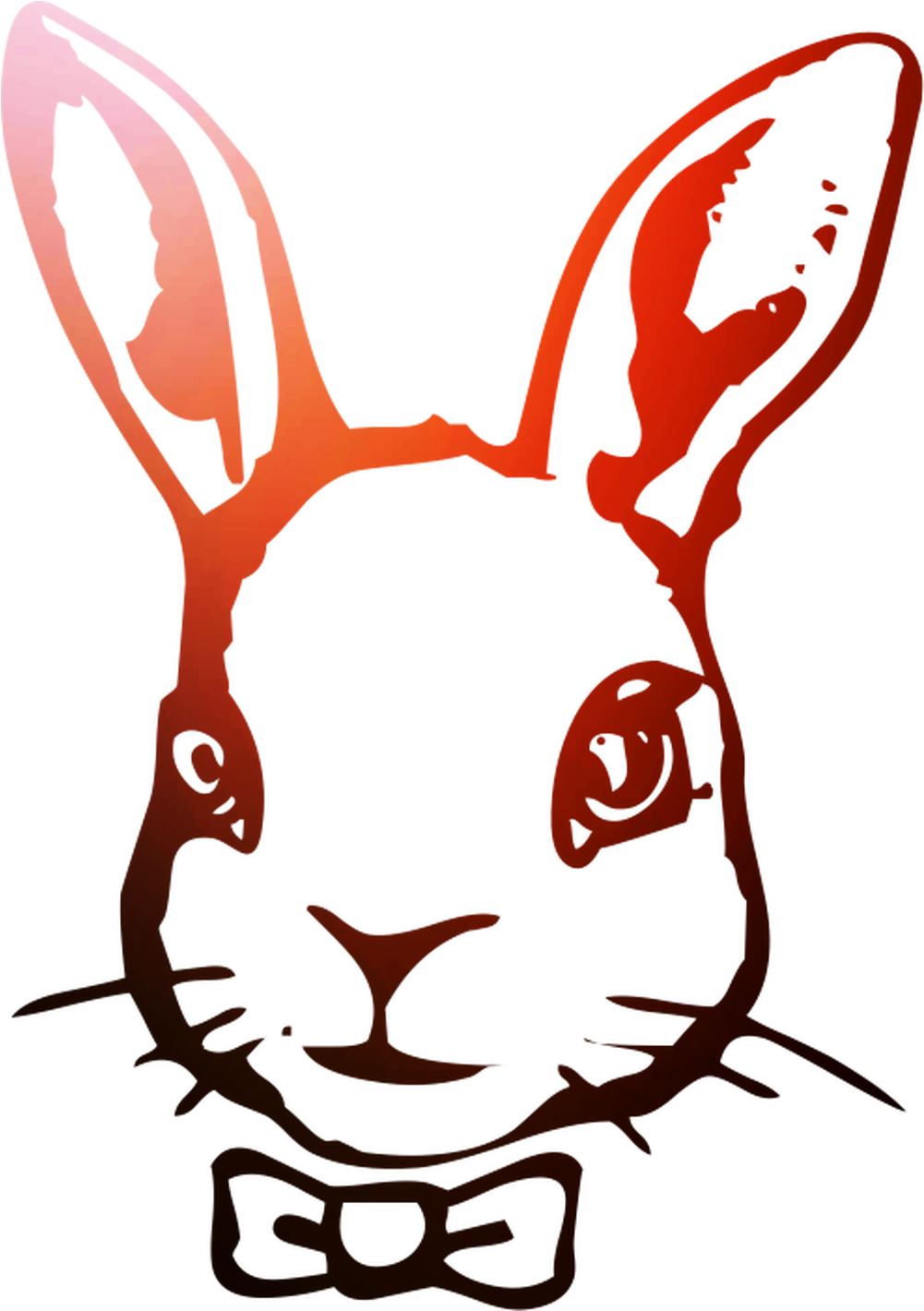 Hare Domestic Illustration Rabbit Easter Bunny Clipart - Domestic Rabbit (1400x1800), Png Download