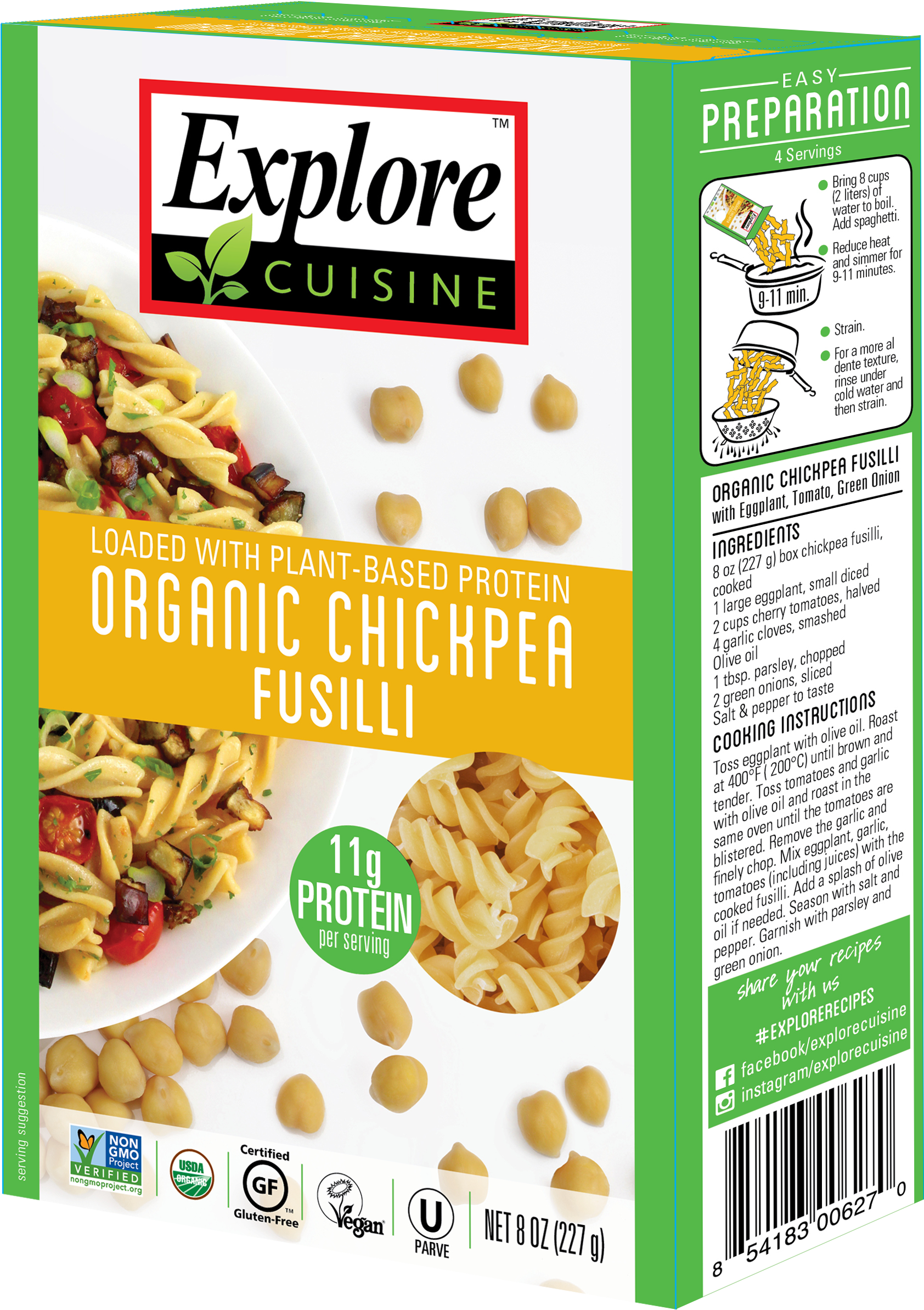 More Views - Explore Cuisine Chickpea Pasta (2028x2679), Png Download