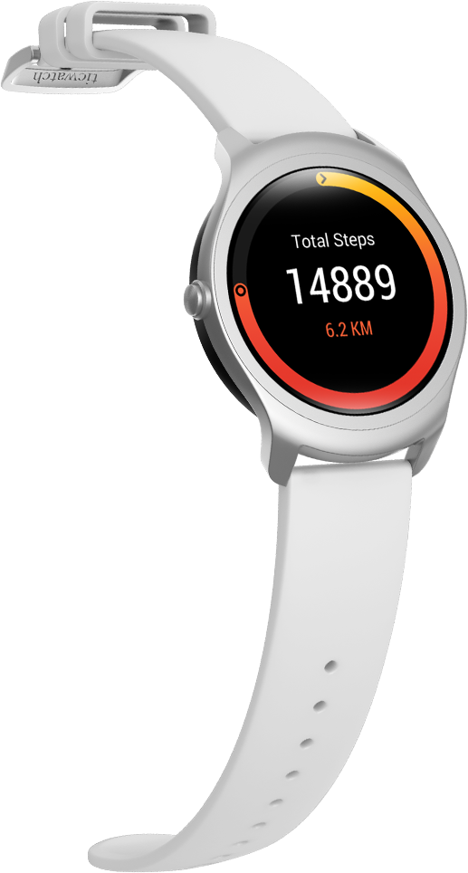 Ticwatch Active Smartwatch, Mobvoi Ai Wearable Technology - Ticwatch 2 White (517x964), Png Download