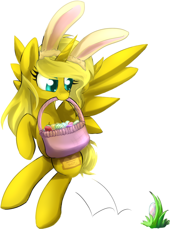 Alicorn, Alicorn Oc, Artist Needed, Bunny Ears, Easter, - Cartoon (769x960), Png Download