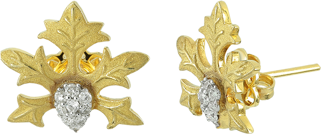 Fig Leaves - Earrings (1000x1000), Png Download