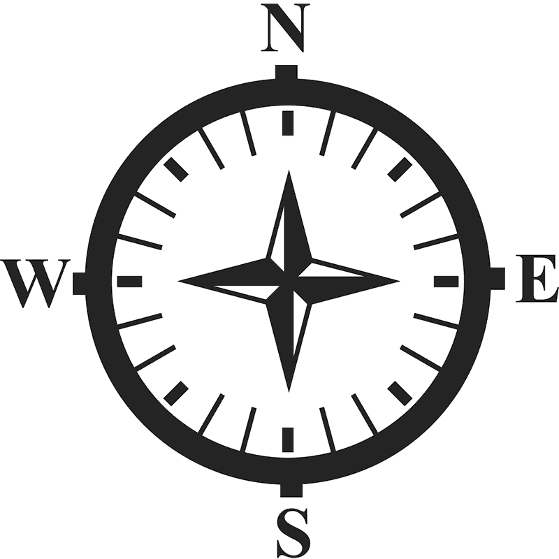 Compass Rubber Stamps Stamptopia - Silhouette Of An Old Fashioned Bicycle (800x800), Png Download