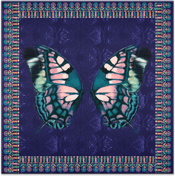 Azulejo Boho Borboleta De Lilian Brandãona - Papilio Machaon (800x800), Png Download