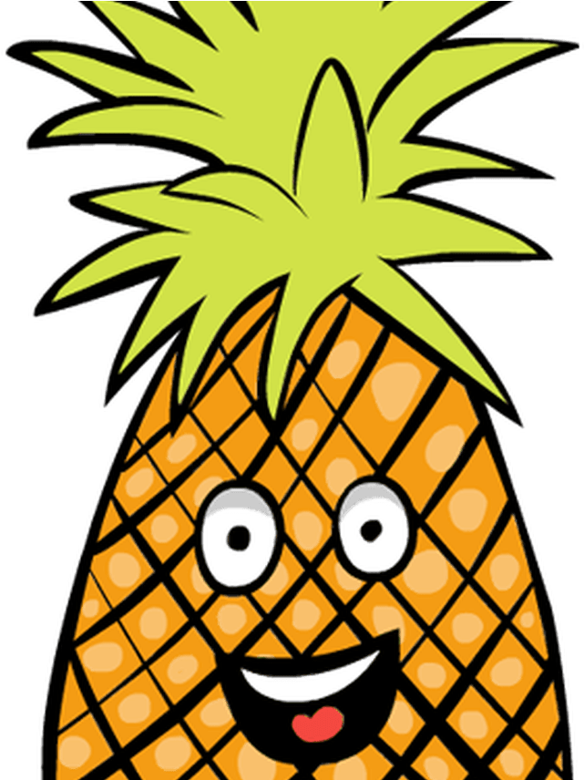 Clipart Pineapple Pineapple Fruit Clip Art - Cartoon Fruit Clipart Png (1368x855), Png Download
