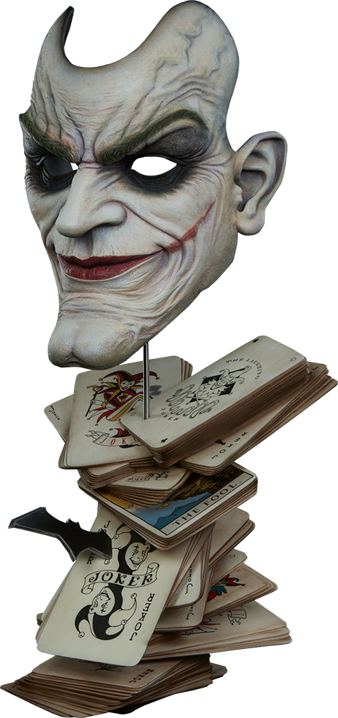 Batman - Dc Comics The Joker Life Size Bust (480x1020), Png Download