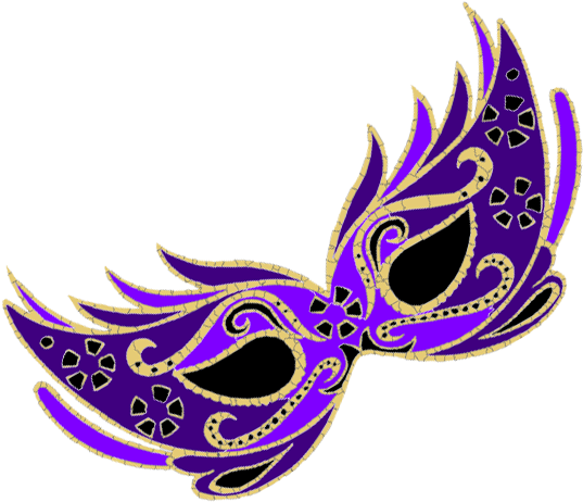 Mask Clipart Purple - Carnival Mask Transparent Background (640x542), Png Download