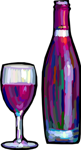 Wine Glass Clipart - Http 404 (260x477), Png Download