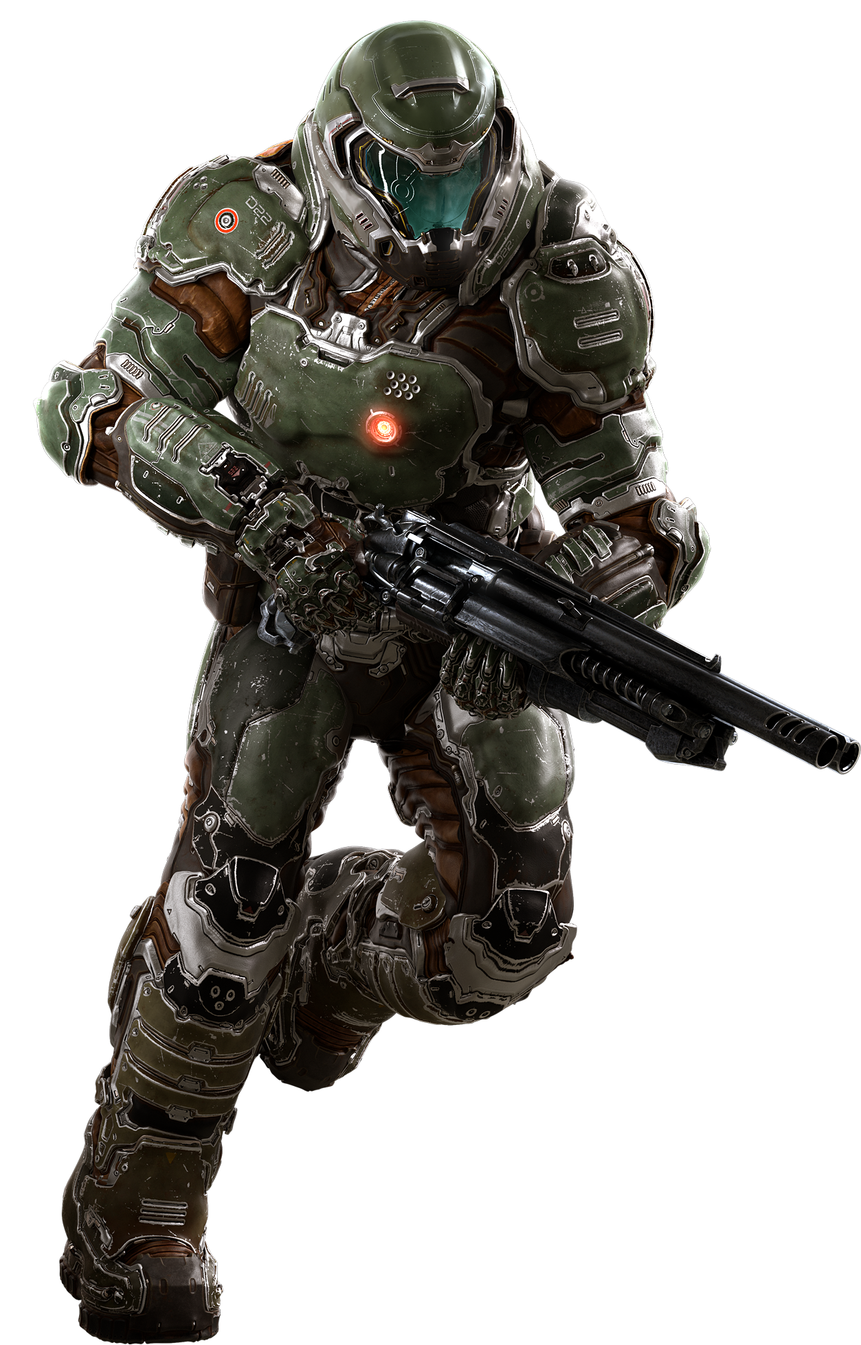 Doom Slayer (1262x1965), Png Download