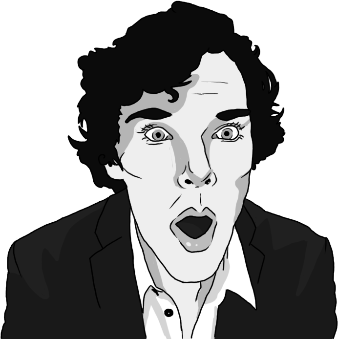 You Can Use All These Vectors Or Pngs To Make Your - Sherlock Face Png (704x693), Png Download