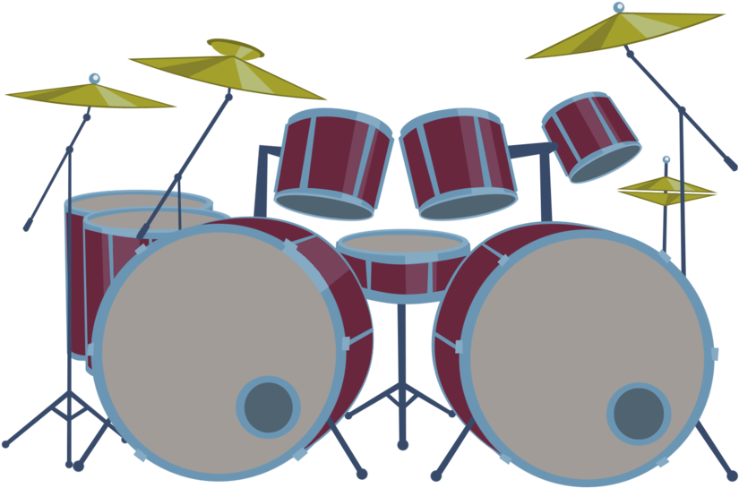 Svg Library Stock Free Drum Pictures Download Clip - Drum Set Cartoon Png (900x798), Png Download