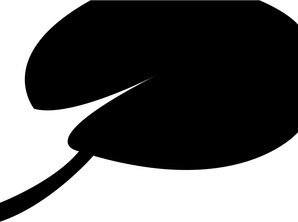 Lily Pad - - Lily Pad Svg (980x730), Png Download