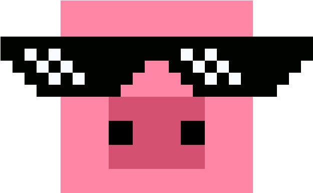 Thug Life Pig - Thug Life Glasses Psd (1200x1200), Png Download