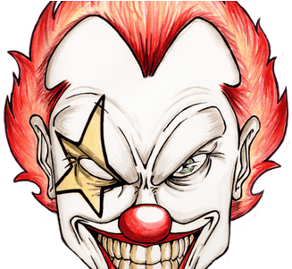 Simple Clown Face Drawing » 4k Pictures - Clowns Drawing (450x300), Png Download
