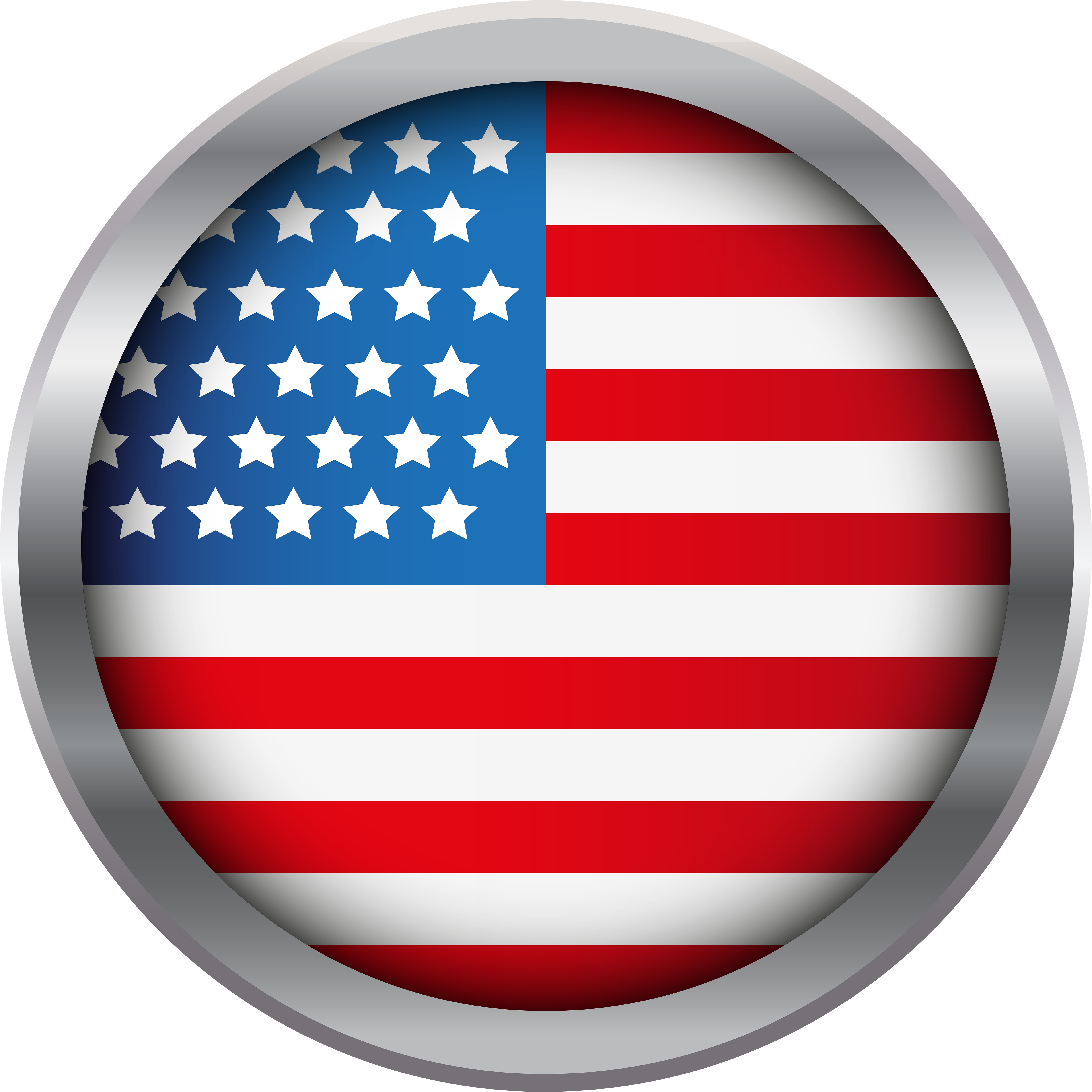 Flag Transparent Pencil And In Color - Bandera Estados Unidos Circulo Png (5000x5000), Png Download