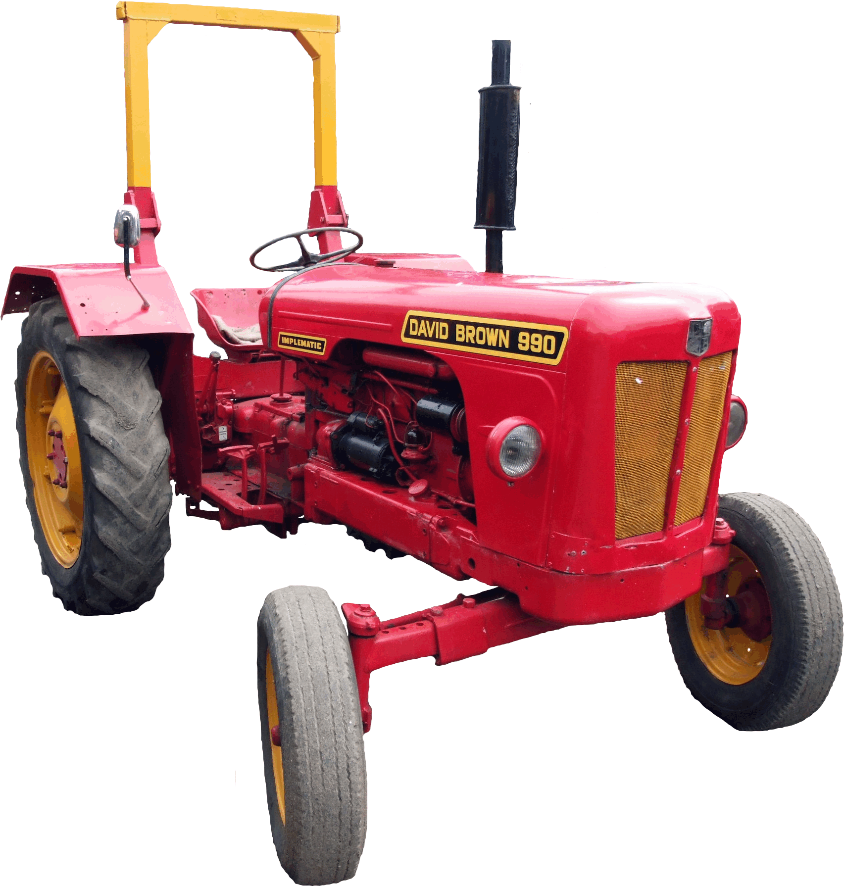 David Brown 990 Implematic Tractor - First David Brown Tractor (2042x1913), Png Download