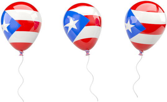Illustration Of Flag Of Puerto Rico - Puerto Rican Flag Balloons (640x480), Png Download