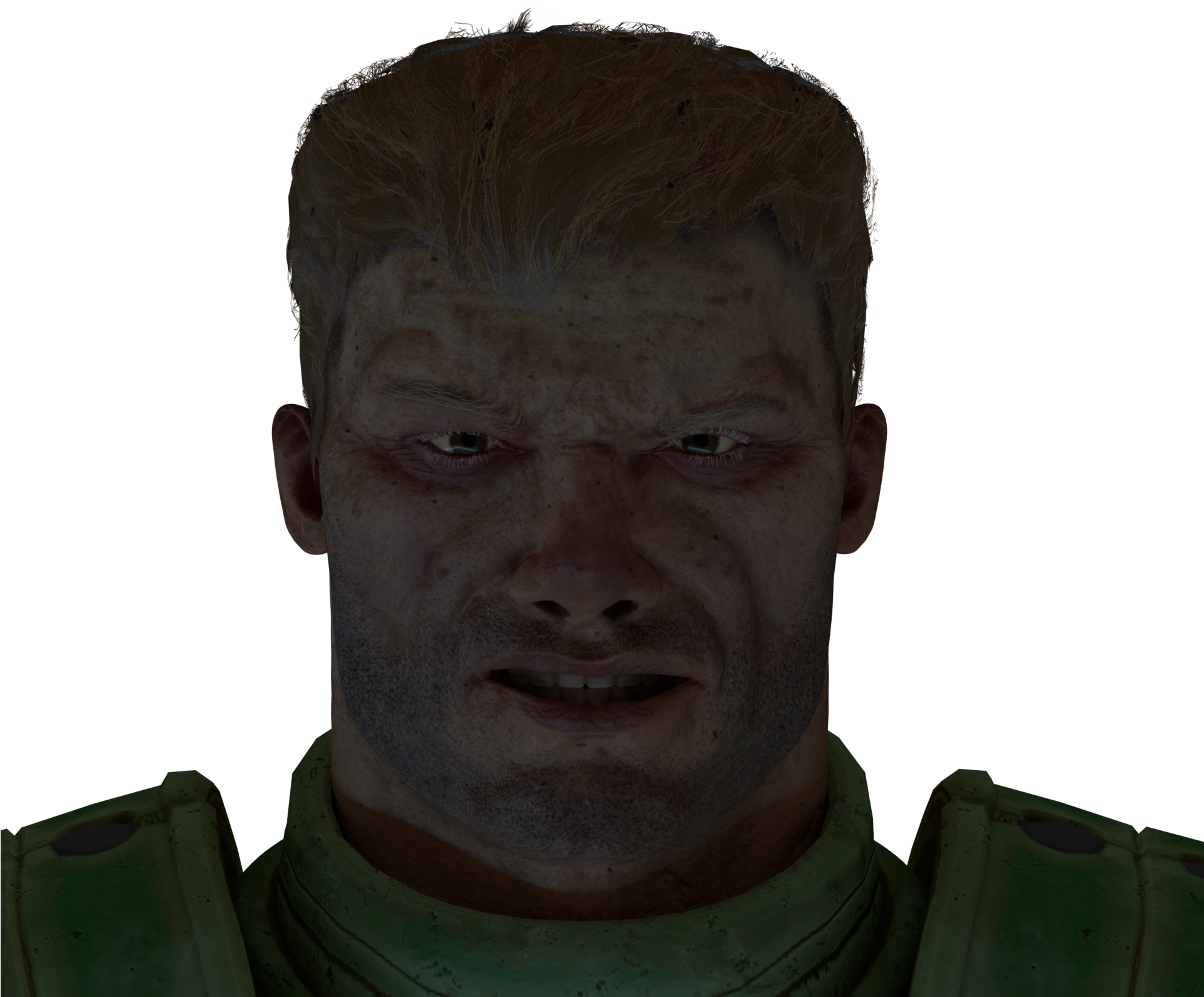 Doom Guy Can Not Smile - Quake Champions Doom Guy (1920x1633), Png Download