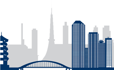 Banner Stock Architecture Vector Background - Tokyo (450x300), Png Download