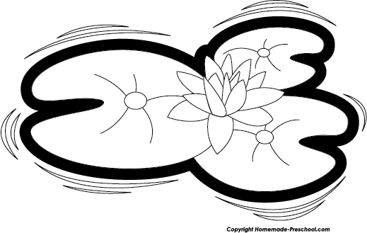 Lily Pad Clipart Simple (519x329), Png Download