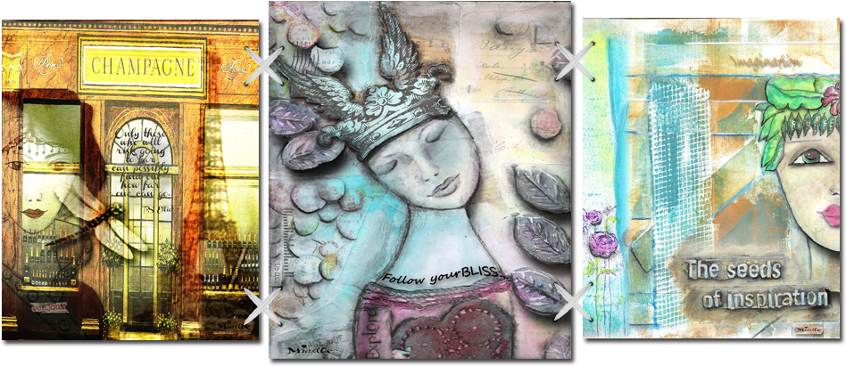 I Was Fortunate To Meet A New Artist Friend Violette - Motif (990x441), Png Download