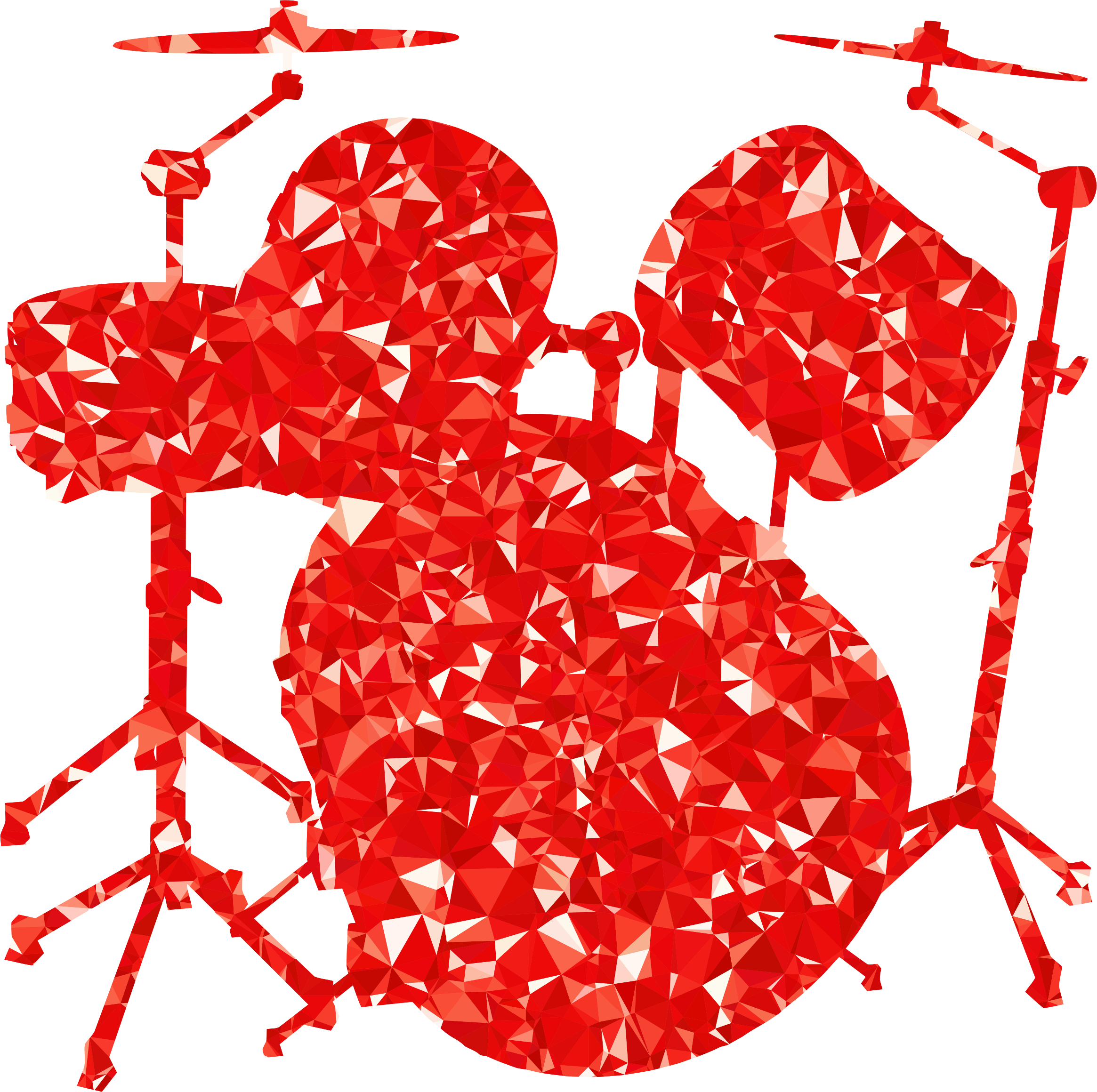 Free - Drum Set Clipart Png (2330x2320), Png Download