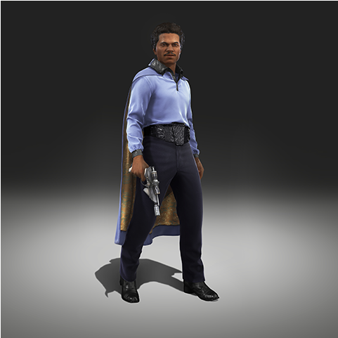 Rendition2 Img - Star Wars Battlefront Heroes Lando (1100x480), Png Download