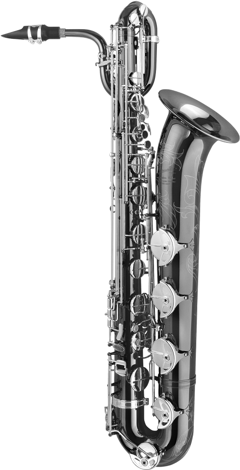 Saxophone Clipart Jpeg - Black Nickel Baritone Saxophone (685x1024), Png Download