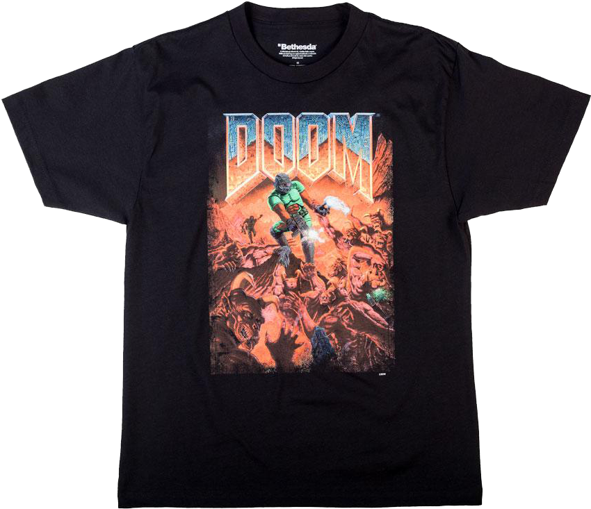 Doom Graphic Tee - T-shirt (1000x1000), Png Download