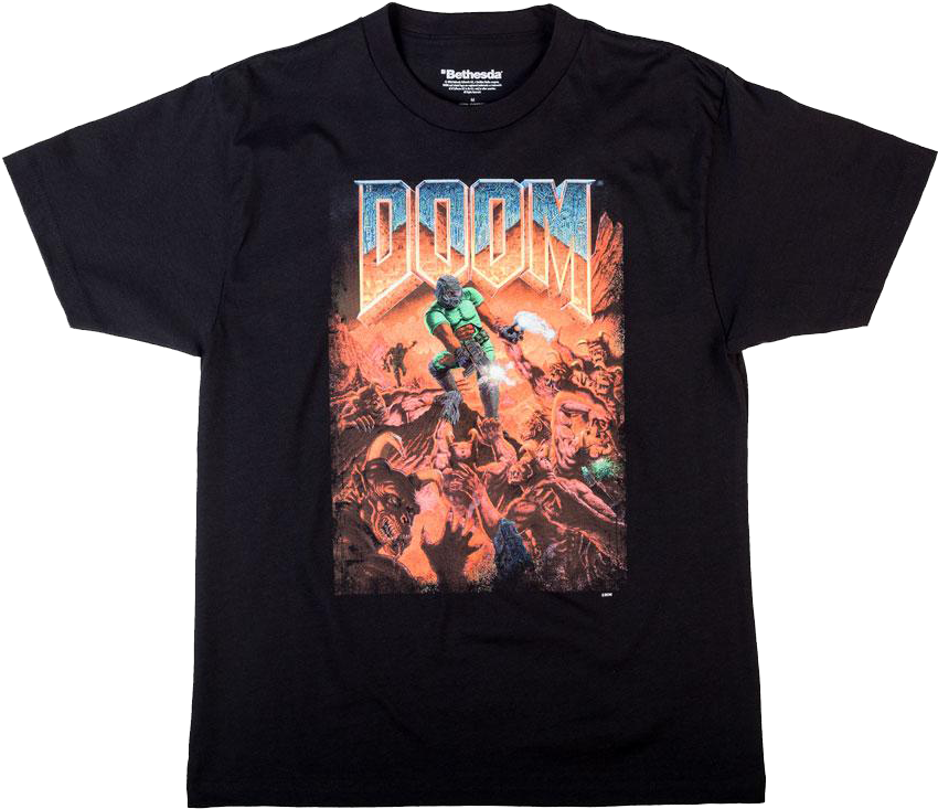 Download Doom Graphic Tee T Shirt Png Image With No Background Pngkey Com
