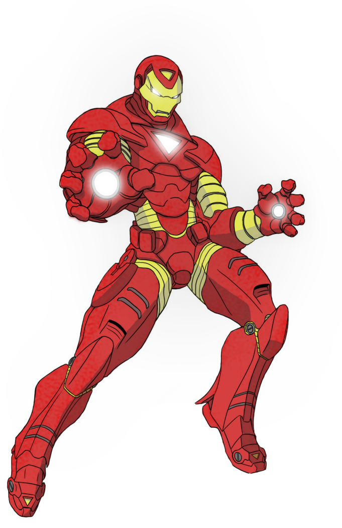 Ironman Png Comic Banner Freeuse - Cartoon Comic Iron Man (762x1048), Png Download