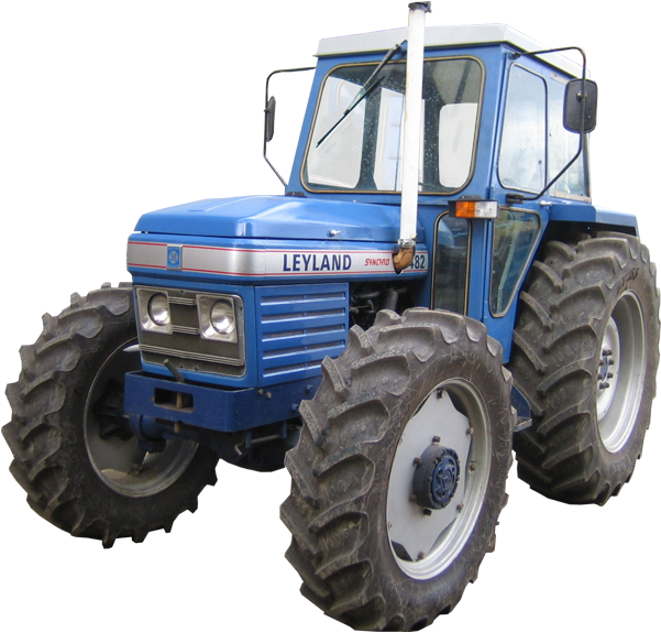 Blue Tractor Png Image - Leyland 482 Tractor For Sale (600x600), Png Download
