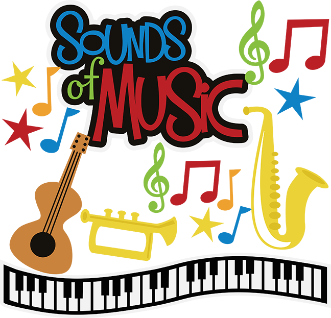 Sounds Of Music Svg Musical Instruments Svg Files Music - Miss Kate Cuttables Music (648x623), Png Download