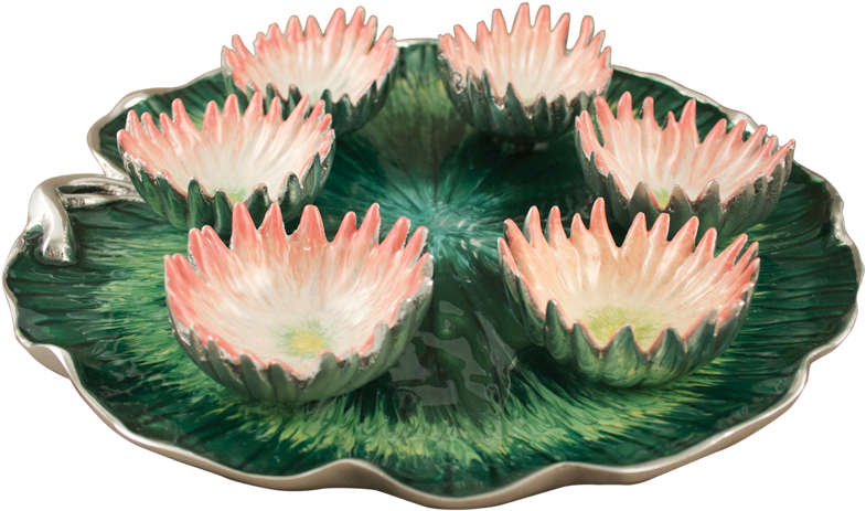 Lily Pad Flowers Passover Seder Plate (800x800), Png Download