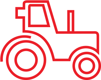 2wd-tractor - Tractor (380x380), Png Download