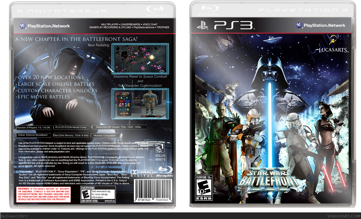 Battlefront Iii Box Art Cover - Star Wars The Force Unleashed (700x439), Png Download