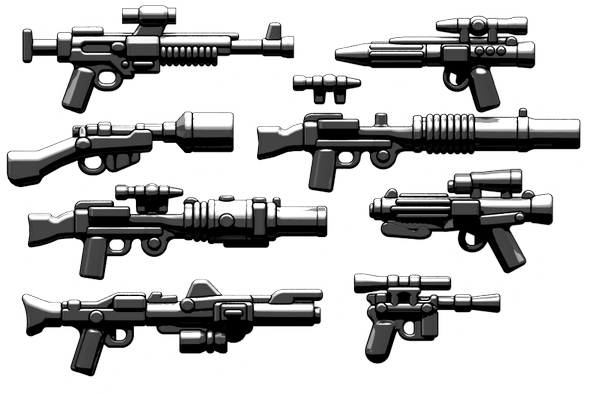 16 Feb - Lego Star Wars Battlefront Weapons (600x394), Png Download