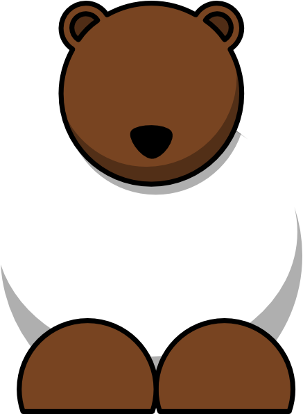 How To Set Use Brown Bear Svg Vector (444x595), Png Download