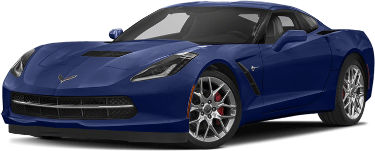 2018 Corvette Blue - 2018 Corvette Stingray Png (800x432), Png Download
