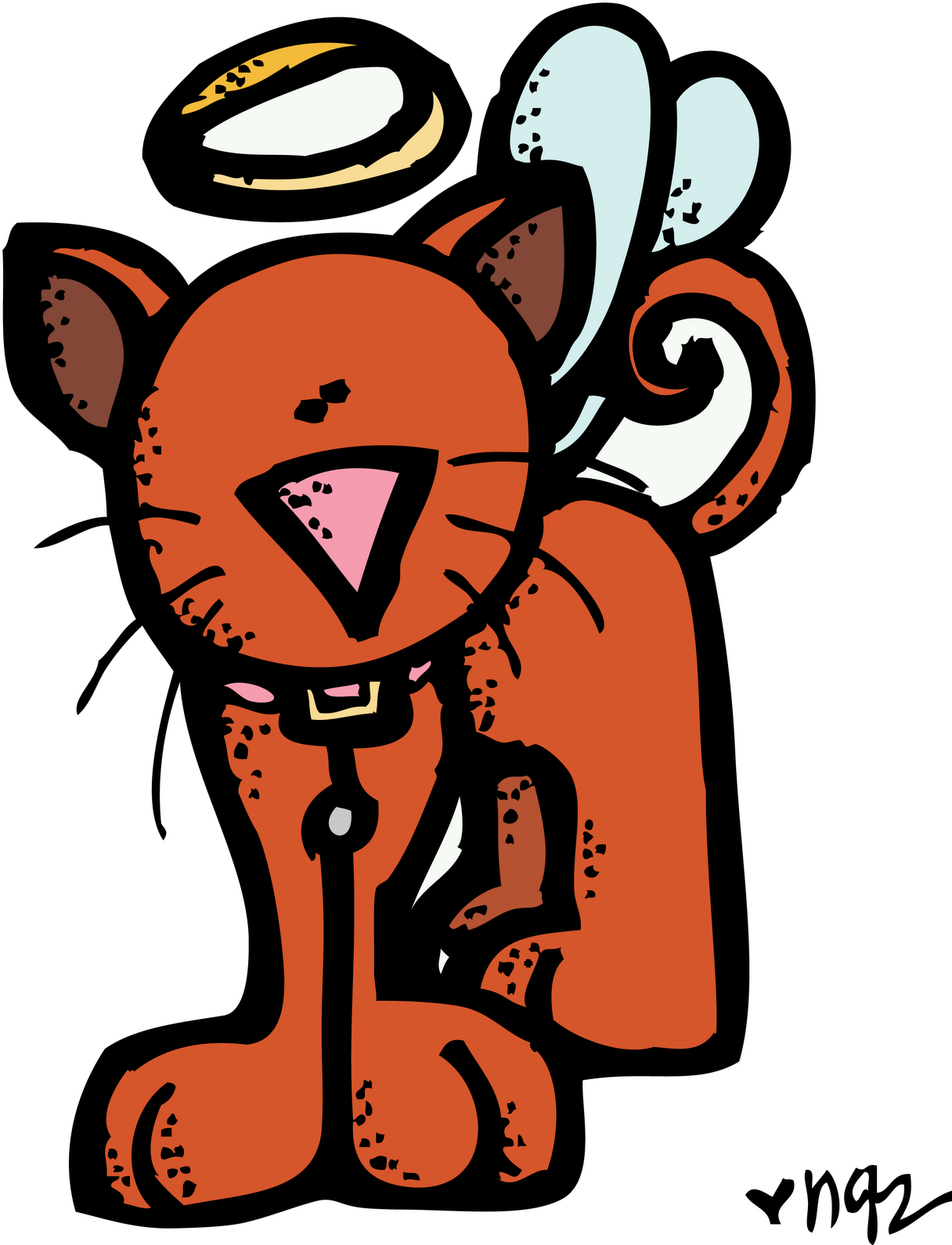 Elephant Bird Dr - Melonheadz Cat (1218x1600), Png Download