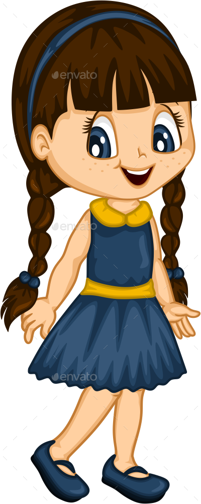 Download Little Girl Spring - Girl Cartoon Png PNG Image with No Background Download Little Girl Spring - Girl Cartoon Png PNG Image with No Background