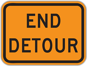 M4-8a End Detour - Dead End Sign (400x400), Png Download