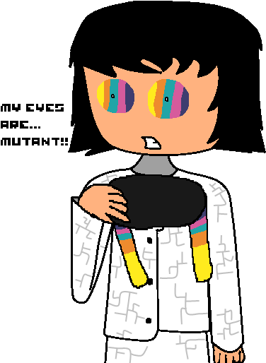 Human Cv's Mutant Eyes - Human (400x521), Png Download