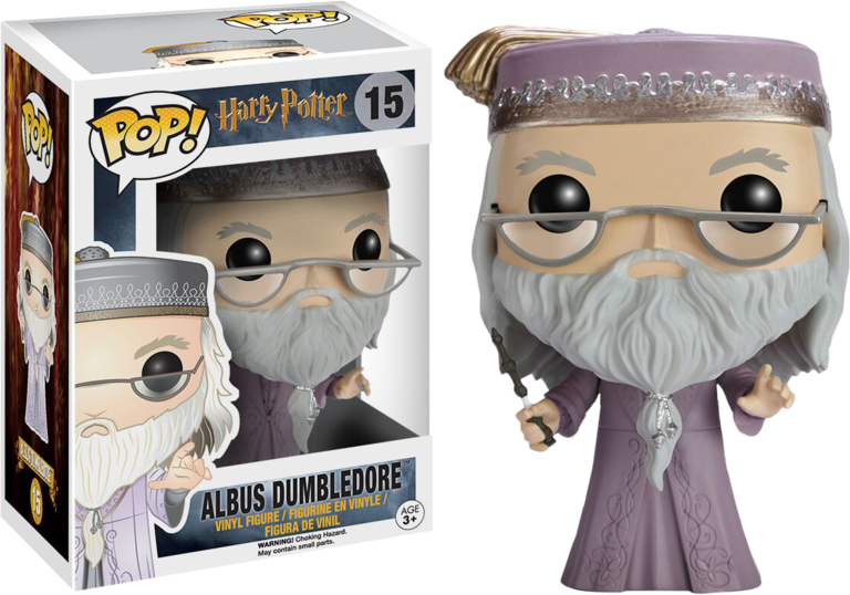 Albus Dumbledore With Wand Pop Vinyl Figure - Funko Pop Albus Dumbledore (768x538), Png Download
